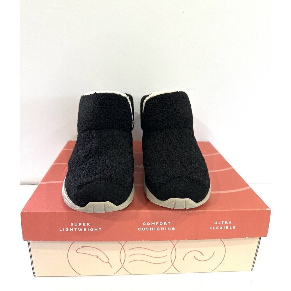Easy Spirit SE Brindle2 Women’s Booties Black Size 9 Wide Comfort Fleece Lined - Picture 2 of 8